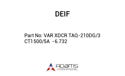 VAR XDCR TAQ-210DG/3 CT1500/5A  -6.732