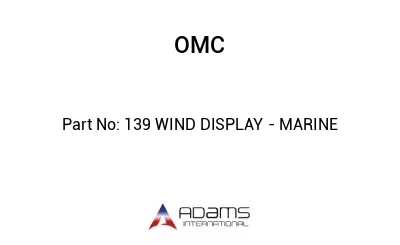 139 WIND DISPLAY - MARINE