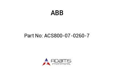 ACS800-07-0260-7