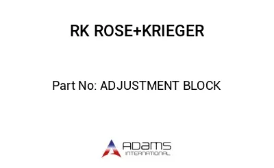 ADJUSTMENT BLOCK