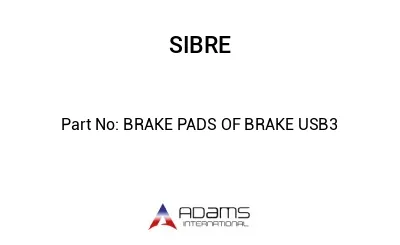 BRAKE PADS OF BRAKE USB3