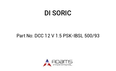 DCC 12 V 1.5 PSK-IBSL 500/93