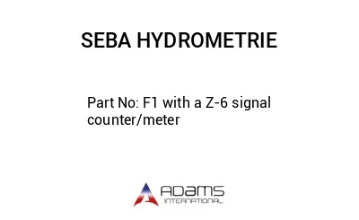 F1 with a Z-6 signal counter/meter