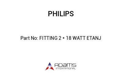 FITTING 2 * 18 WATT ETANJ