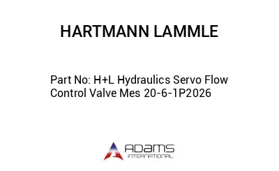 H+L Hydraulics Servo Flow Control Valve Mes 20-6-1P2026