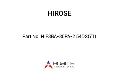 HIF3BA-30PA-2.54DS(71)