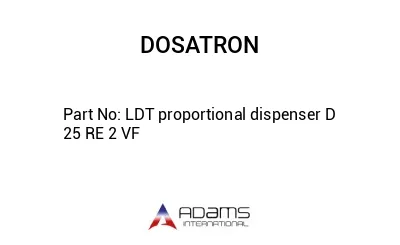 LDT proportional dispenser D 25 RE 2 VF